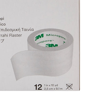 Micropore - Cinta Adhesiva 3M 1530-1 (Paquete De 12)