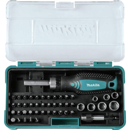 Makita Desarmador Manual Tipo Matraca Con 47 Puntas Y Dados B-50289