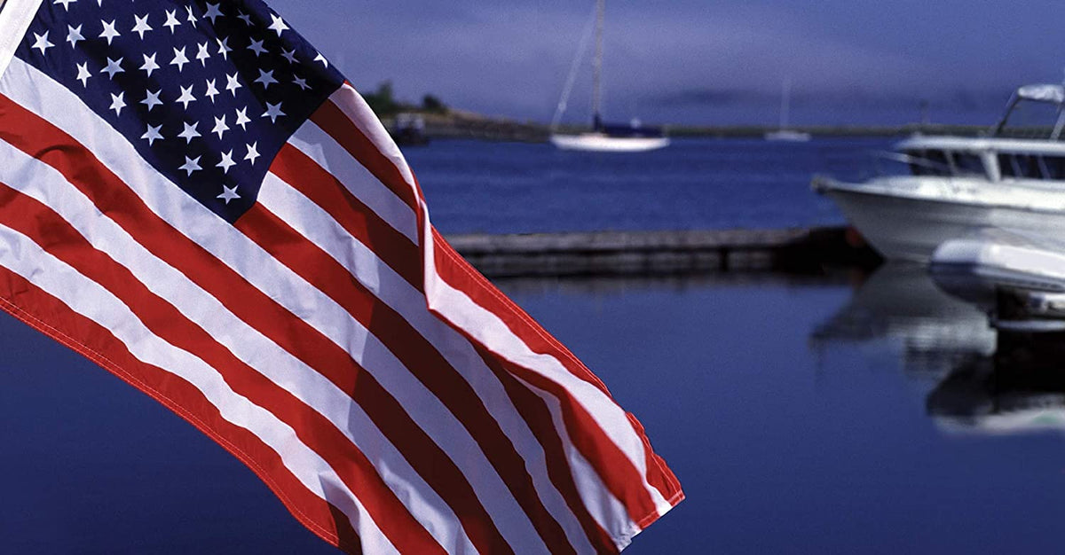 Taylor Made Products, Bandera de Barco Cosida, Estados Unidos, 50 Estrellas