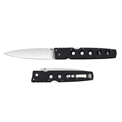 Cold Steel Hold out S35VN - Cuchilla Lisa de 18,24 cm, Mango G-10, Bolsillo de Transporte Diario, Cuchillo Plegable con Bloqueo de Triple Anuncio, Clip de Bolsillo