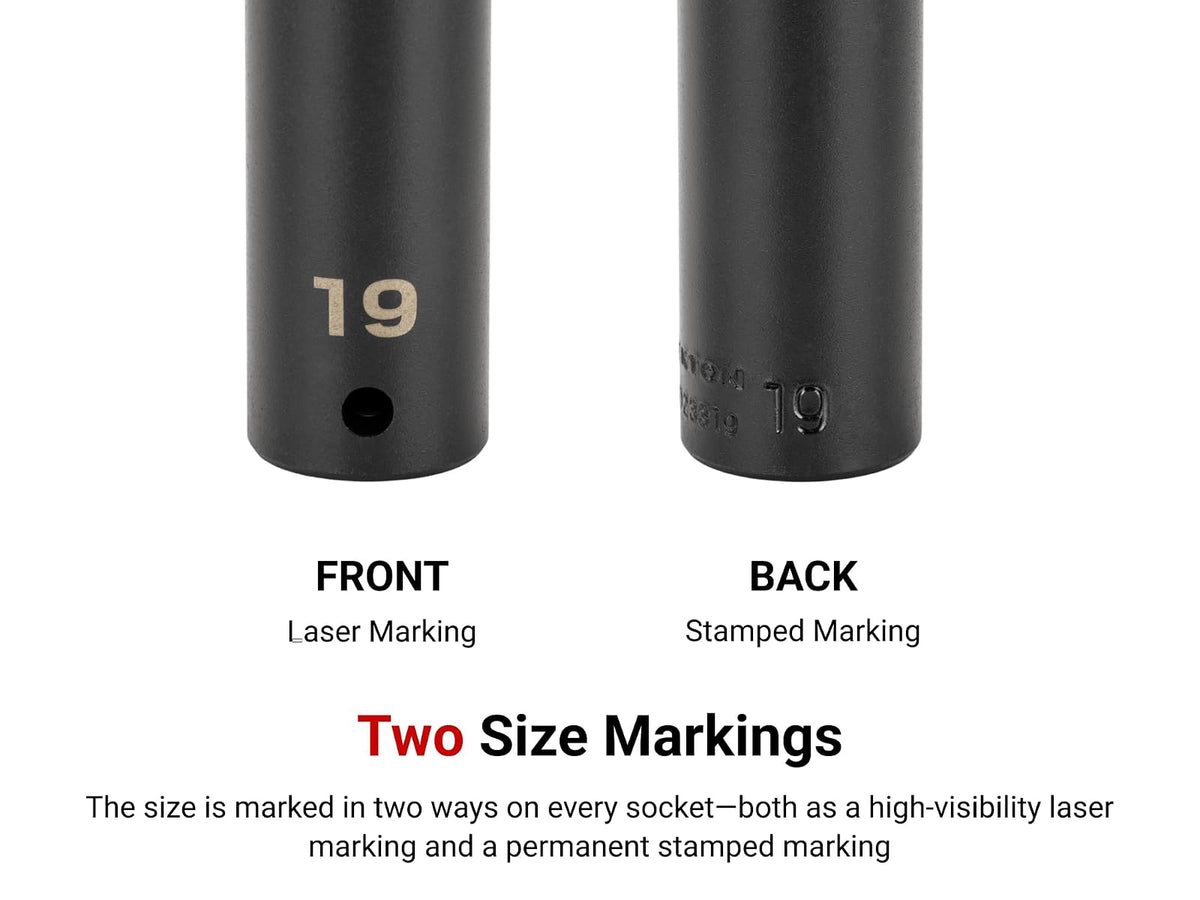 TEKTON SID23118 - Enchufe de impacto de 6 puntos de profundidad de 1/2 pulgada x 18 mm de profundidad