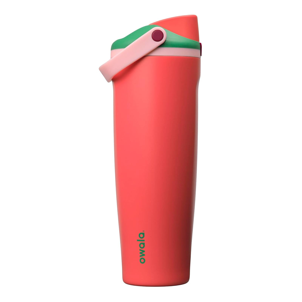 Owala FreeSip Sway - Botella de Agua Aislada de Acero Inoxidable con Popote Integrado, Libre de BPA - Strawberry Fields - 40 Ounces