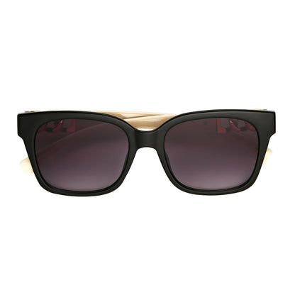 Nine West Katia - anteojos de sol cuadradas para mujer, Negro -, 55 mm