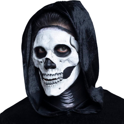 Ghoulish Productions Skull, Aplicación de Látex de Esqueleto Tipo Calavera, Maquillaje Falso de Huesos de Cráneo Ideal para Disfraz de Halloween, Día de los Muertos y Fiestas de Disfraces