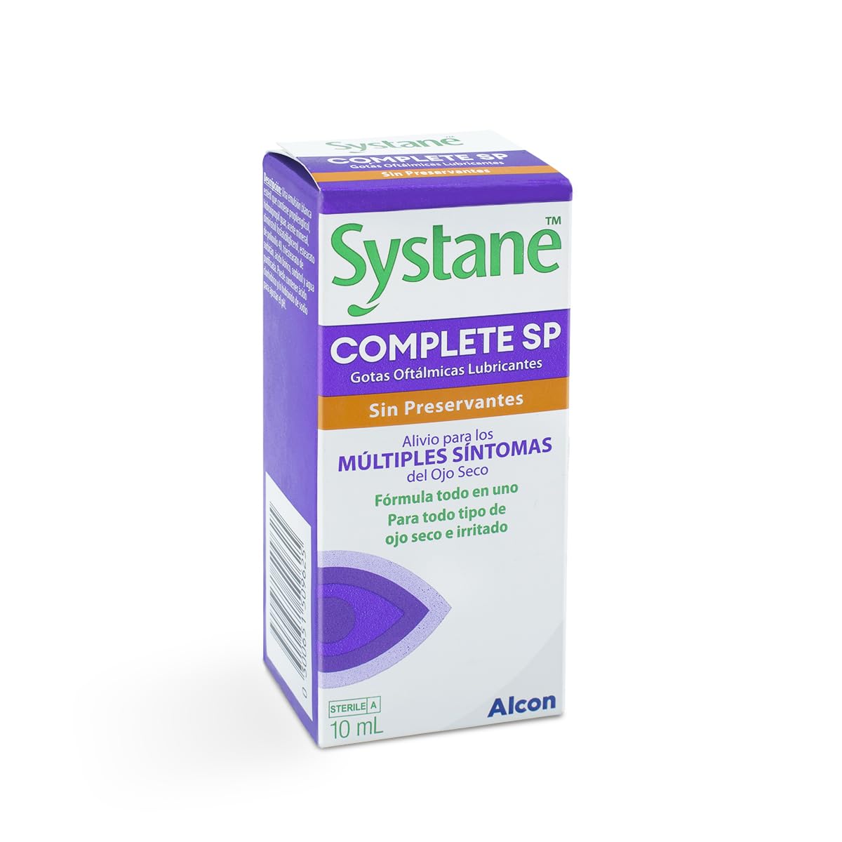 Systane Complete SP Gotas Oculares Sin Conservantes para Ojo Seco, Lubricación Avanzada y Alivio Prolongado, Ojos Sensibles, 10 ml