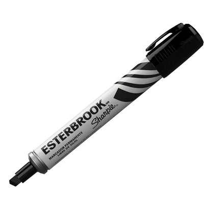 Sharpie Esterbrook Marcadores Permanentes, Punta Cincel, Negro, 14 Piezas