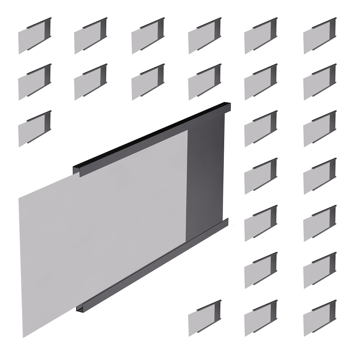 Master Magnetics Data Card Holders, Magnetic Labels, Comes with 25 Heavy-Duty Magnets and 35 Perforated Cards (3" High X 5” Length) RE90CUT5BXS01