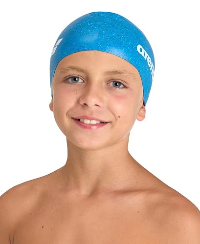 Arena Gorro de natación de Silicona para niños y niñas, natación y Entrenamiento, Borde Reforzado, Talla única