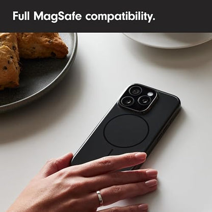 Beats - Funda iPhone 16 Pro MAX – MagSafe, Funda Protectora Resistente a los rasguños, Delgada, con Revestimiento de Microfibra – Negro Medianoche