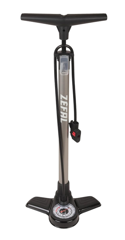 Zéfal Bomba PROFIL MAX FP20 de Pie V.A./V.F. Acero/Plastico Blanco 0862