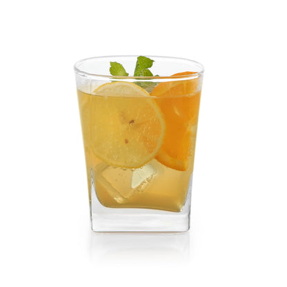Libbey City - Juego de 16 vasos de vidrio, 425 ml y 360 ml