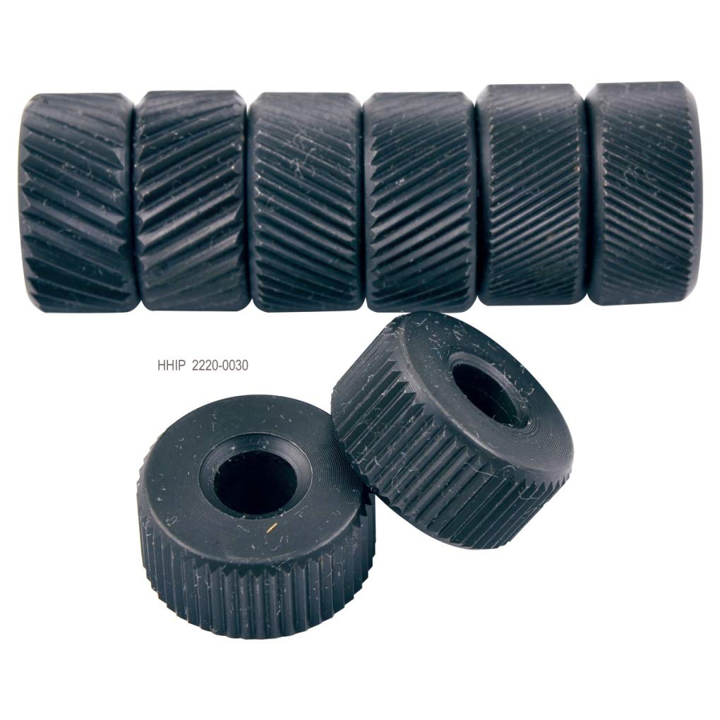 HHIP 2220-0030 Kit de 4 pares de ruedas moleteadas con 3 diamantes y 1 moleteado recto