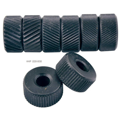 HHIP 2220-0030 Kit de 4 pares de ruedas moleteadas con 3 diamantes y 1 moleteado recto