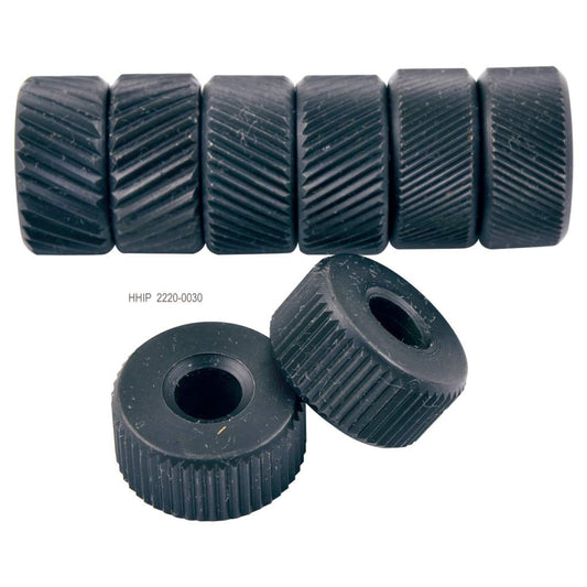 HHIP 2220-0030 Kit de 4 pares de ruedas moleteadas con 3 diamantes y 1 moleteado recto