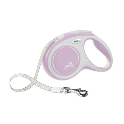 Flexi New Comfort Correa Extensible de Cinta para Perro - X-Small, 10-Pies - Rosado