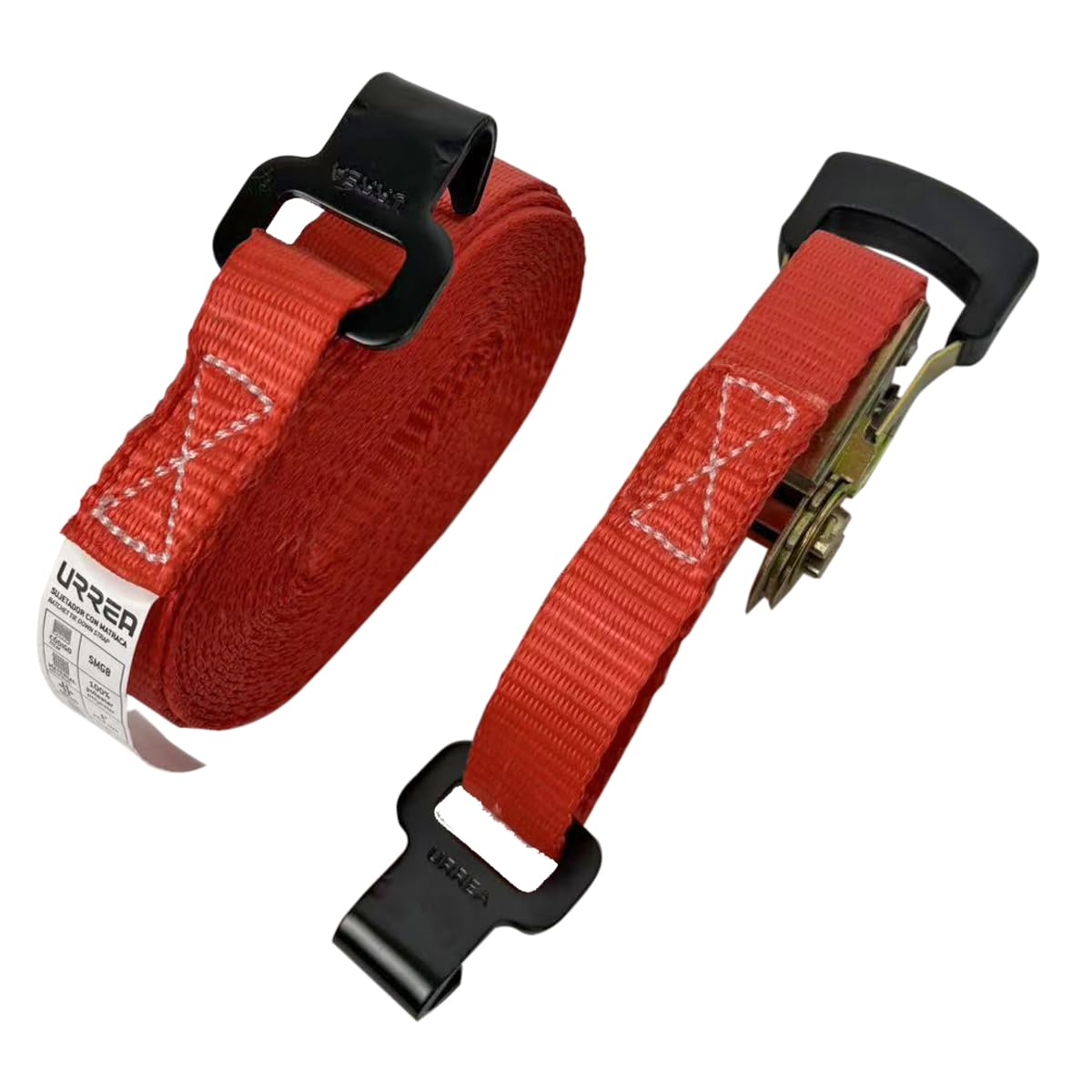Urrea SMG9 Sujetador con matraca con Gancho Plano 2" x 9 m, 2500 kg
