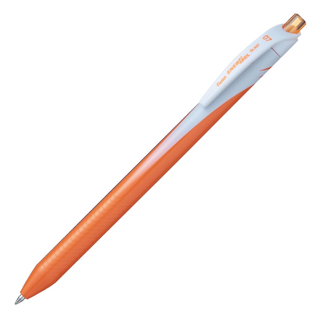 Bolígrafo Retráctil Energel Caja con 12 Piezas Naranja-BL437-F