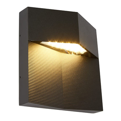 Tecnolite Lámpara de Exterior LED para Sobreponer HLED-921/N, 8 W, Luz Suave Cálida, Negro