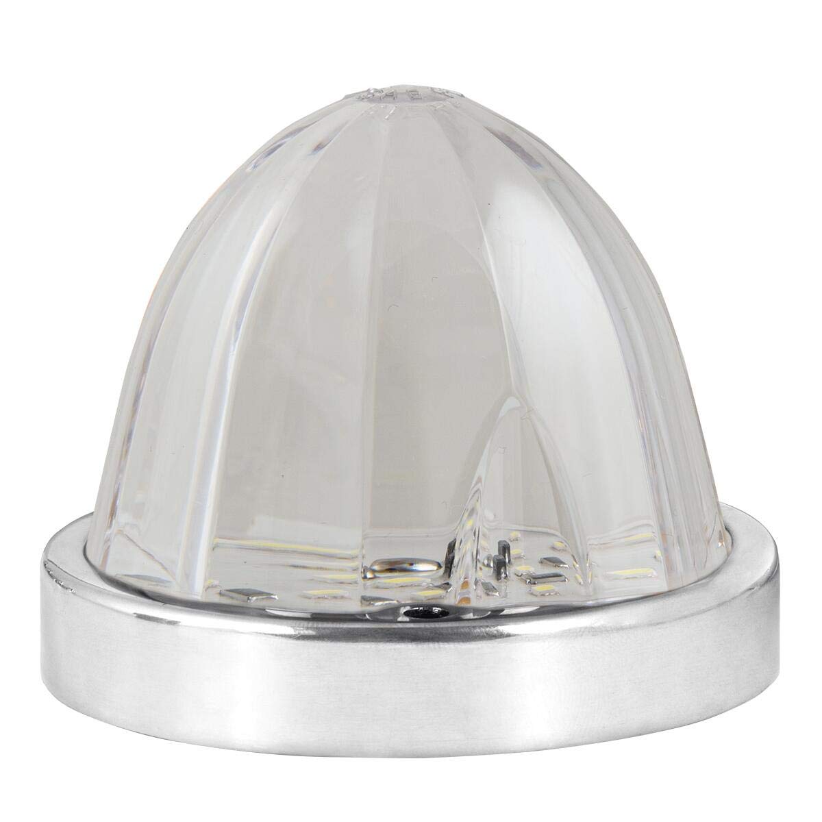GG Grand General 81949 - Luz de Giro y Marcador clásico Verde y Transparente con Bisel de Acero Inoxidable