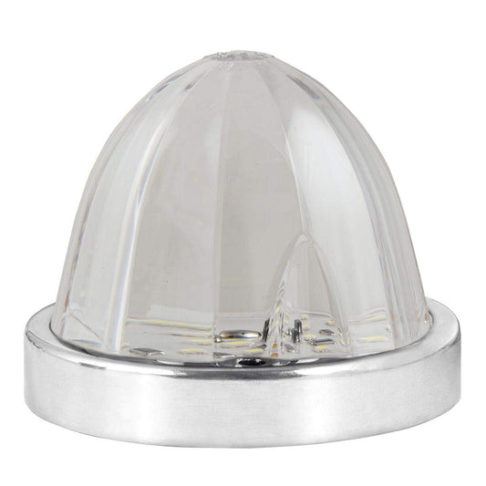 GG Grand General 81949 - Luz de Giro y Marcador clásico Verde y Transparente con Bisel de Acero Inoxidable