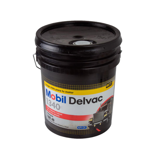 Lubricante Aceite Monogrado 40 19L Delvac 1340 Cubeta Mobil Sae 40