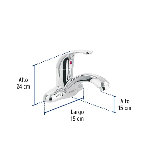 Foset Basic MP-419, Monomando plástico para lavabo nariz curva