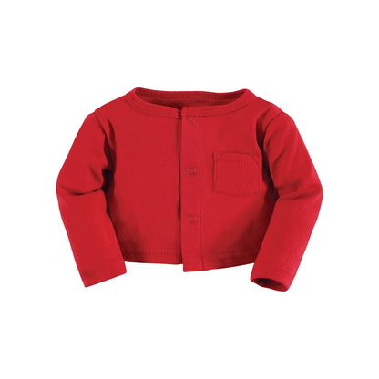 Hudson Baby baby-girls Cotton Dress and Cardigan Set