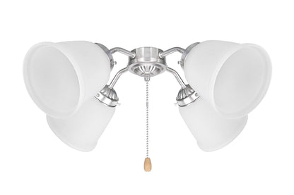 Aspen Creative 23045 - visualización esmerilada con forma de campana, tamaño ajustable de 5,7 cm de alto x 11,43 cm de diámetro, 4 unidades de vidrio de repuesto