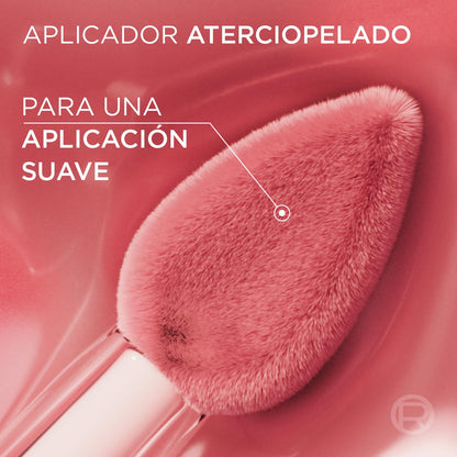 L'Oréal Paris Hyaluron Tint, Tinta en Sérum para Labios y Mejillas, Hidratación instantánea, Color Duradero y Sensación ligera, Multiusos, Tono 640 Tea Time