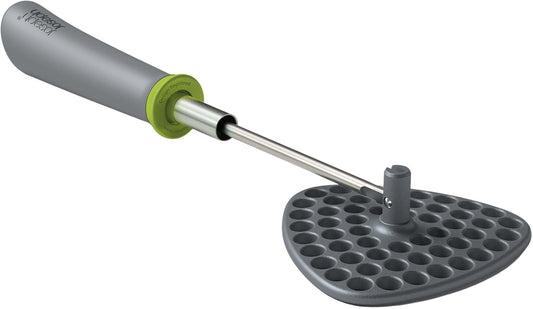 Joseph Joseph 10161 Delta Folding Potato Masher Stores Flat Space Saving Locking One-Size Gray/Green