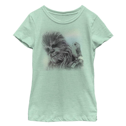 Star Wars Girls' Big - CH - Verde -  - Chewy Porg