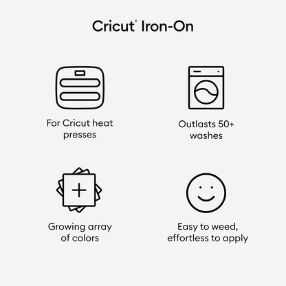 Cricut Smart Iron On, blanco, paquete de 3 rollos de 3 pies (13 x 36 pulgadas) de vinilo de transferencia de calor para máquinas de fabricación y exploración, corte sin mate para cortes largos de