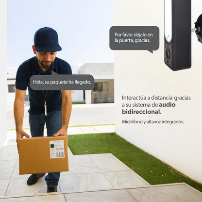 Cámara WiFi con Reflector, FullHD, 1080P, Vinculable a Smartphone con Luz LED y Reflector 360, Mitzu MSC-2018