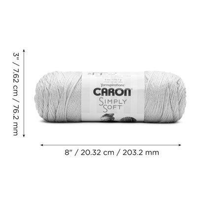 Caron Simply Soft Orchid Yarn - Paquete de 3 unidades de 170 g/6 oz - Acrílico - 4 Medianos (Worsted) - 315 yardas - Tejer/Crochet