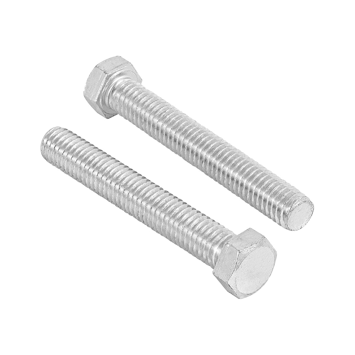 Fiero Tornillo Tipo Máquina Acero Galvanizado, Cabeza Hexagonal, 30 Piezas - 7 - 16 x 3"