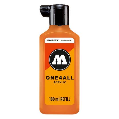 Molotow Pintura Acrílica para Refill / Marcador, Colores Neón - 180 ml - Neon Orange Fluorescent