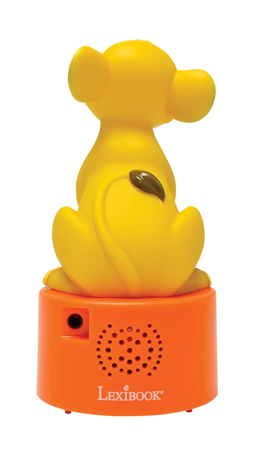 Lexibook, Disney El Rey León, Luz Nocturna Simba con Altavoz para la habitación de los niños, luz Suave, a Pilas, Amarillo/Naranja, NS01AN