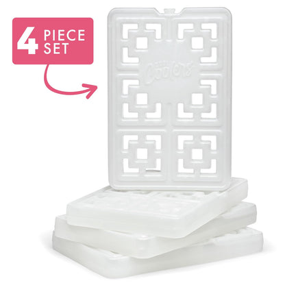 Fit & Fresh Cool Coolers Fashion Ice by, Bolsas de Hielo Delgadas, diseño único de Bolsa de Hielo para Mujer, Bolsas de Hielo Reutilizables Que ahorran Espacio para loncheras, Paquetes de Hielo