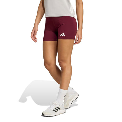 adidas Techfit Pantalones Cortos de Voleibol Mujer - M - 3" entrepierna - Granate (Team Maroon)