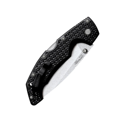 Cold Steel Voyager AUS10A AUS10A - Cuchilla afilada de 13,2 cm, mango Griv-Ex, para llevar diario, cuchillo plegable táctico con bloqueo de triple anuncios