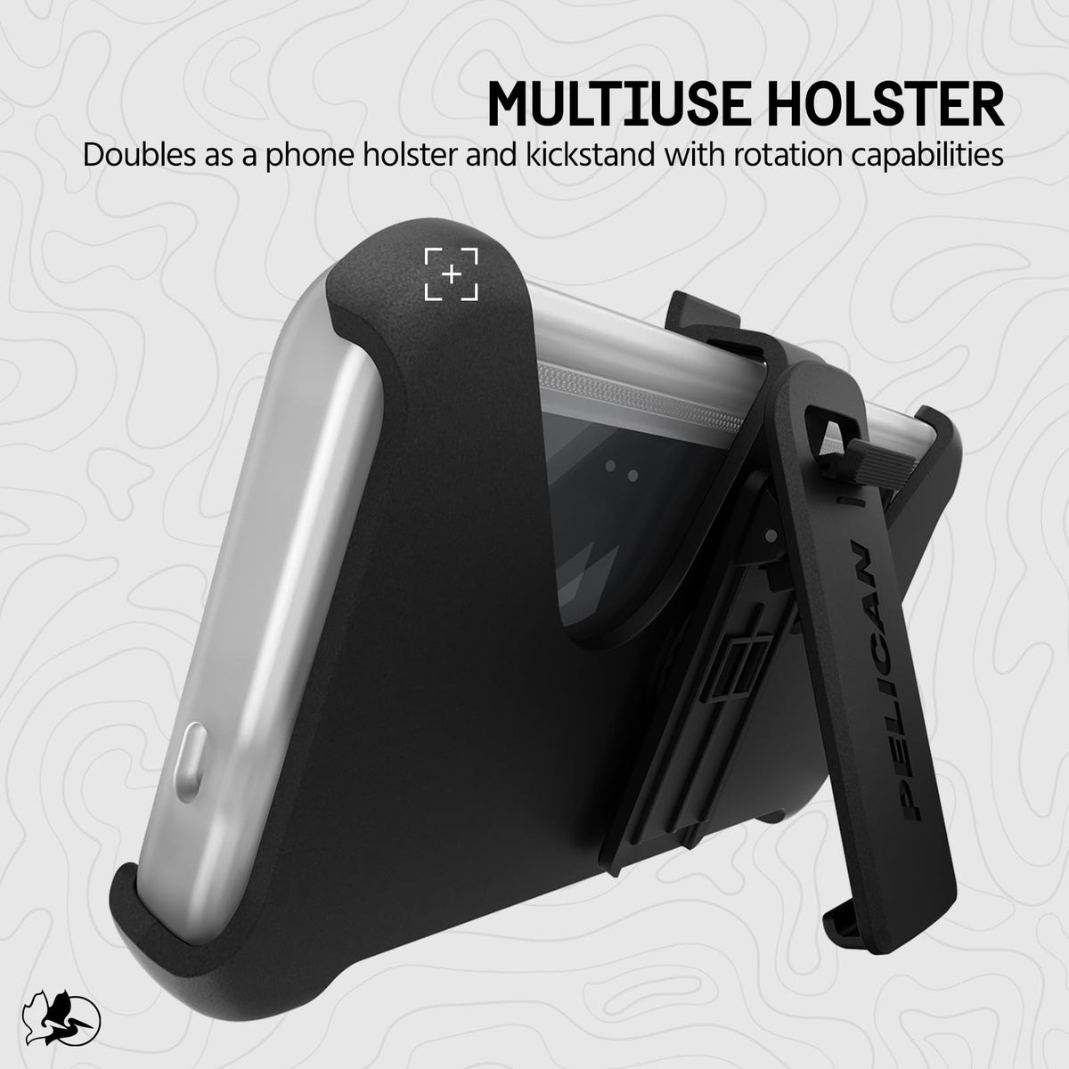 Pelican Voyager - Funda para Samsung Galaxy S24 Plus [6.7 Pulgadas] [Protección contra caídas MIL-STD de 16.5 pies] [Carga inalámbrica] Funda para teléfono Samsung Galaxy S24 Plus con Soporte para