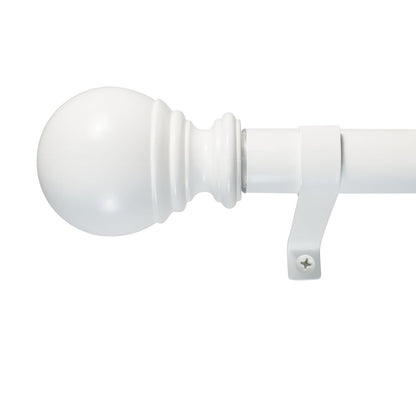 Decopolitan Barra de Cortina Telescópica Industrial, 18-36 Pulgadas - 36 to 72-Inch - Blanco