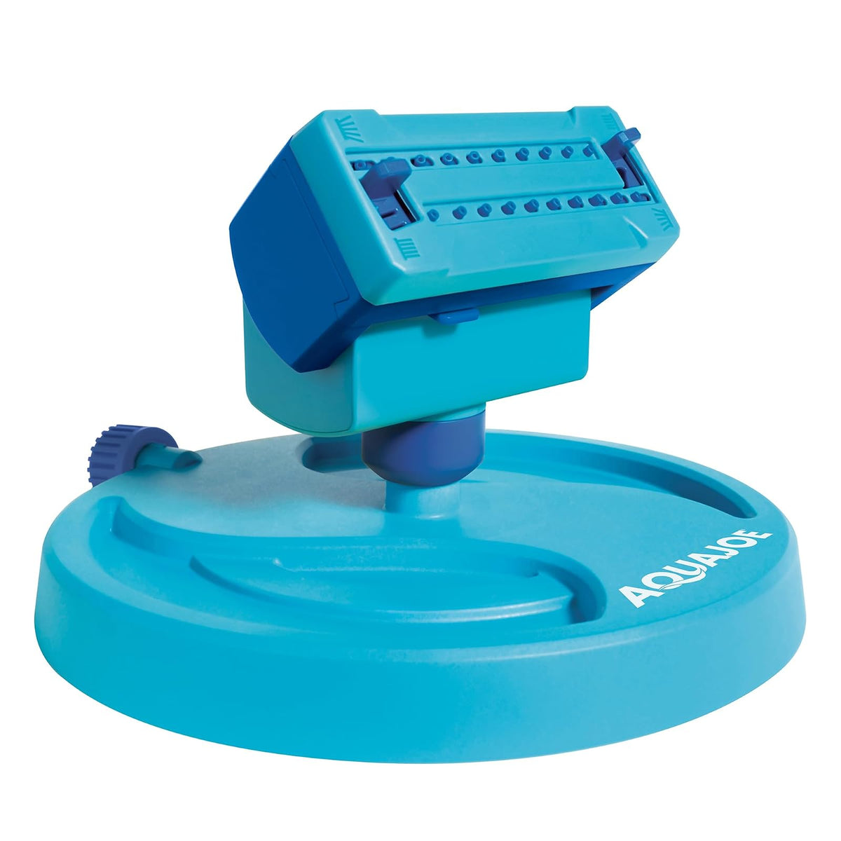 Aqua Joe AJ-OSPR20 Mini aspersor oscilante sobre base de trineo, cobertura de hasta 4.250 pies cuadrados