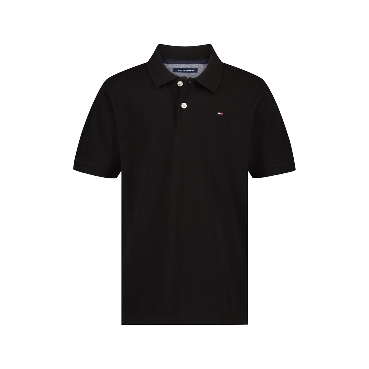 Tommy Hilfiger Playera Polo Manga Corta para Niño - 14-16 - Negro -