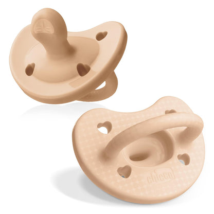 Chicco PhysioForma Chupón de Silicona 2 Piezas - Rosa (Blush) - 1 Count (Pack of 2) - PhysioForma Luxe