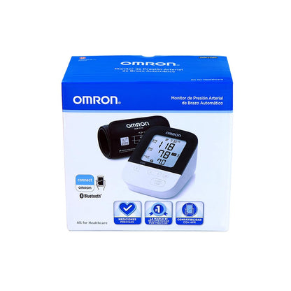 OMRON Baumanómetro digital de brazo 7156T con Bluetooth y brazalete Intelli Wrap