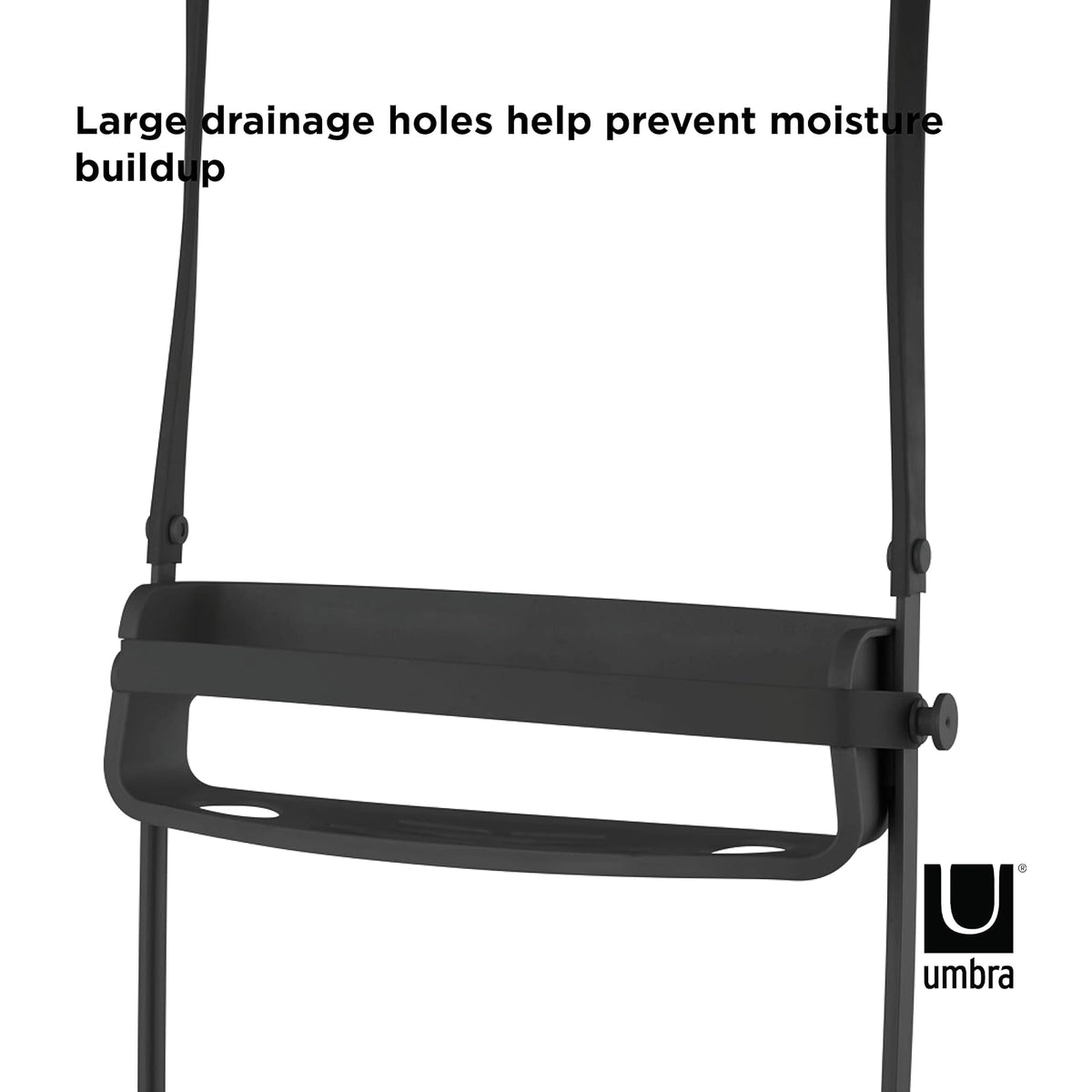Umbra 023460-040 - Organizador para Ducha con Dos Niveles Flex, Negro