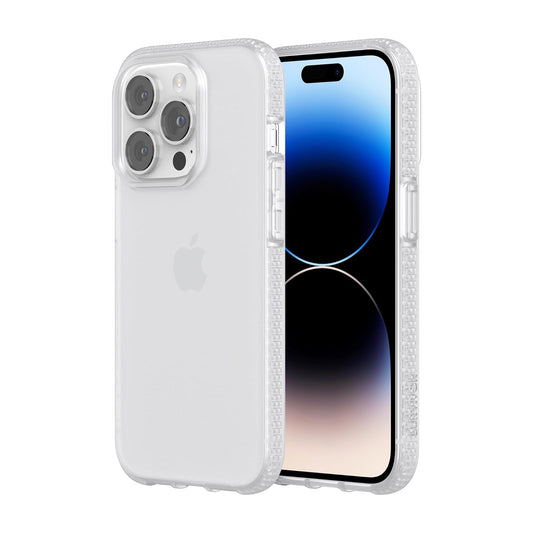 Survivor Griffin Clear Funda Compatible con iPhone 14 Pro, Protección Caídas 1.8m, Resistente a Rayones, Diseño Paramétrico - Transparente
