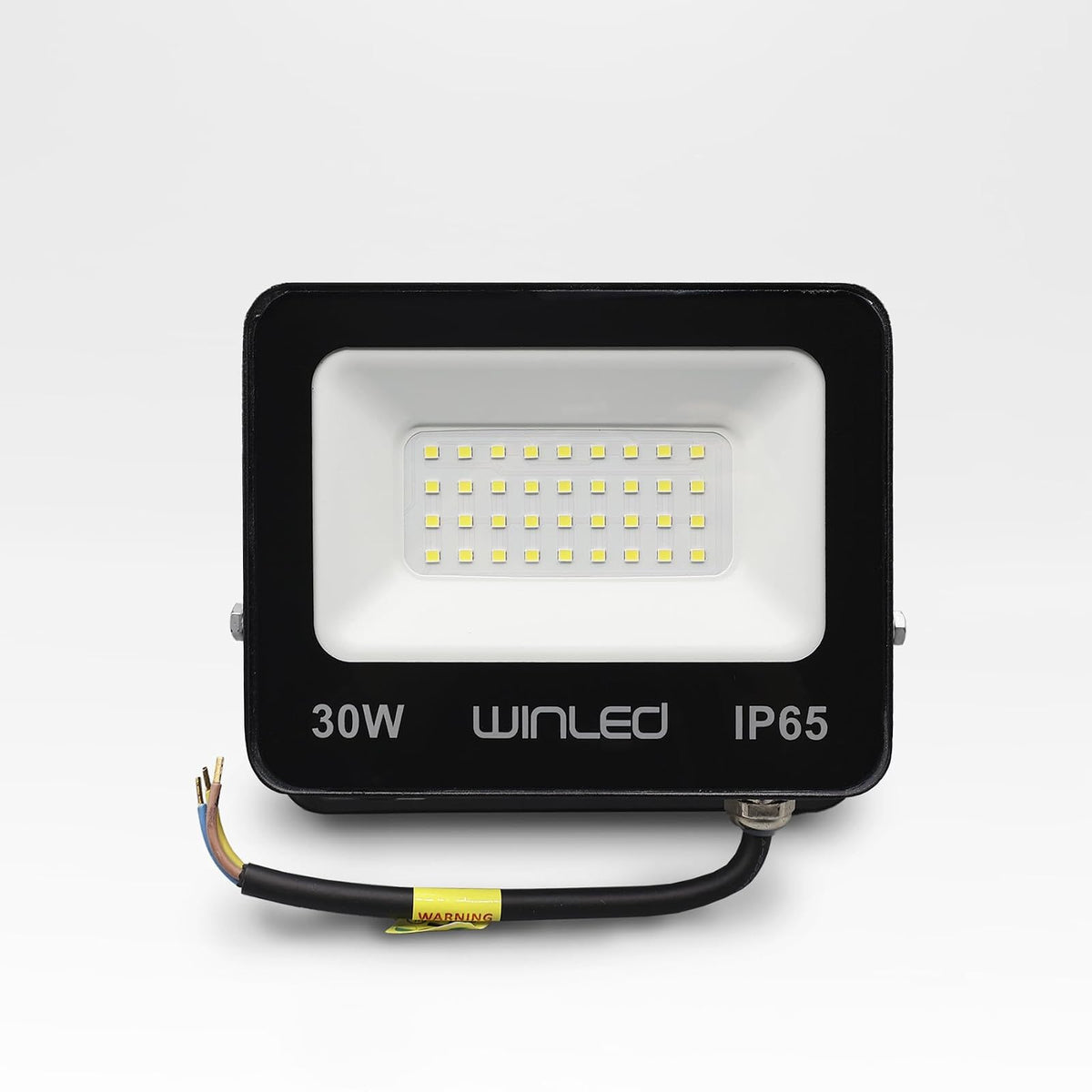 Reflector LED Exterior 30W, WRE-012, Luz Blanca Fría 6500K, 3000 Lúmenes, IP65 a Prueba de Agua, Iluminación de Jardín, Fachada, Patio y Áreas Abiertas, Winled