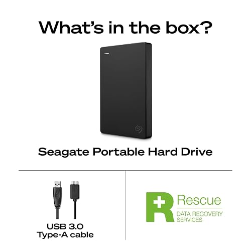 Seagate Portable 1TB Disco Duro Externo USB 3.0, Portátil, 1 TB
